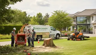 Professional lawn care and tree removal in Aurora, IL by Chop Chop Tree experts