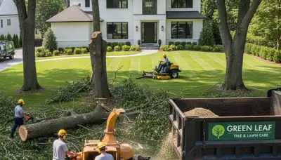 Professional lawn care and tree removal service in Aurora, IL by Chop Chop Tree experts