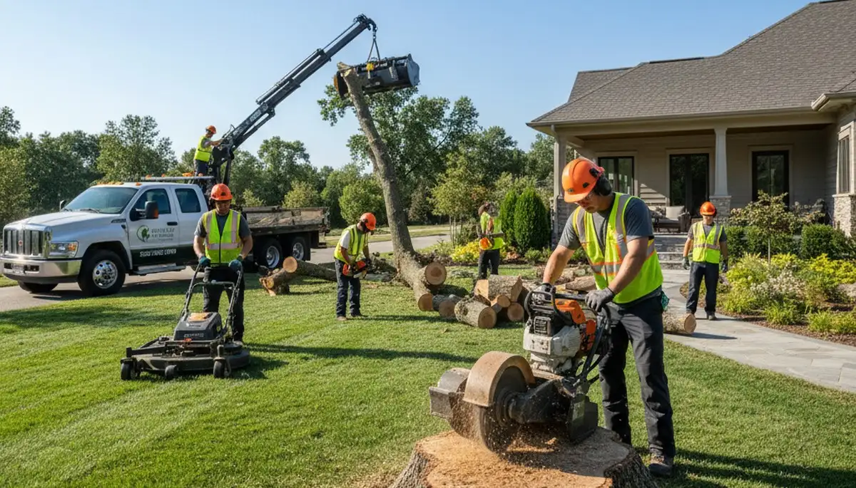 Professional lawn and tree care service in Aurora, IL by Chop Chop Tree experts