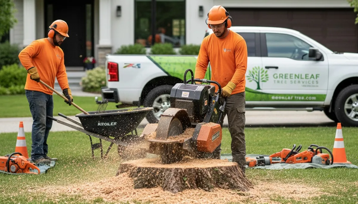 Professional stump removal service in Aurora, IL restoring Fox Valley lawns by Chop Chop Tree