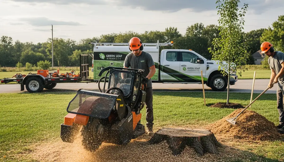 Professional stump removal service in Aurora, IL restoring Fox Valley yards by Chop Chop Tree