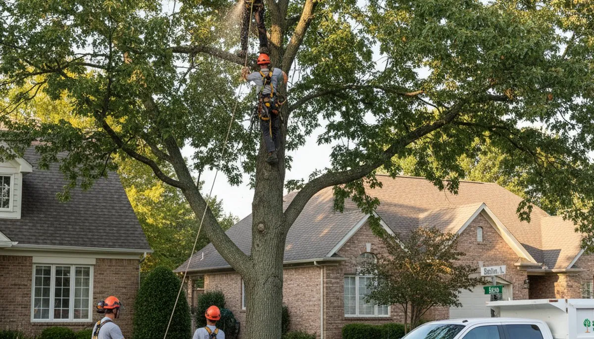 Professional tree removal service in Aurora, IL by certified arborists ensuring safe property care