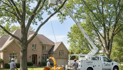 Professional tree removal service in Aurora IL by certified arborists