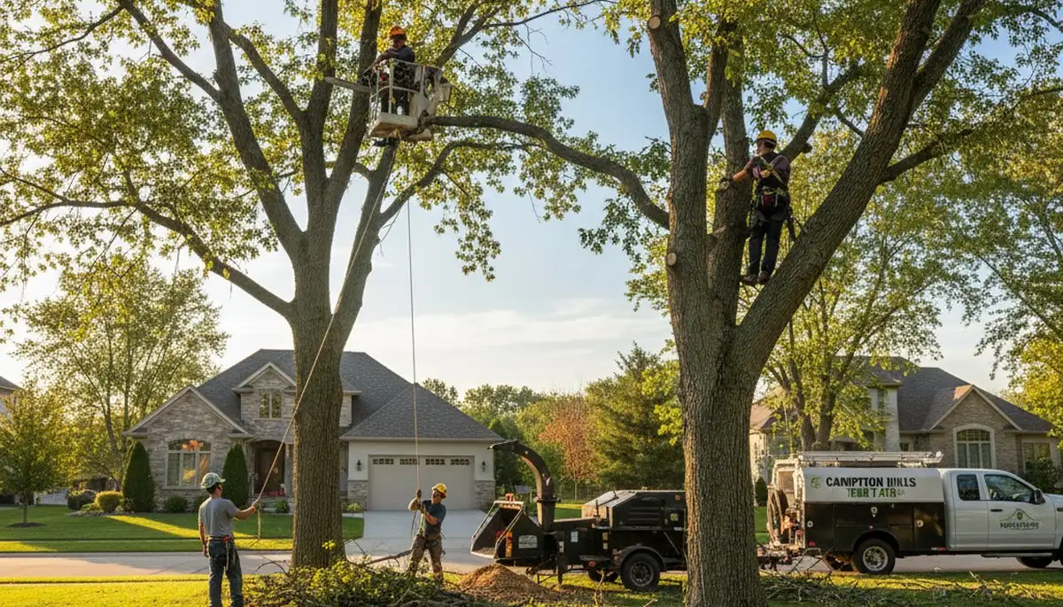 Professional tree removal service in Aurora, IL by certified local arborists