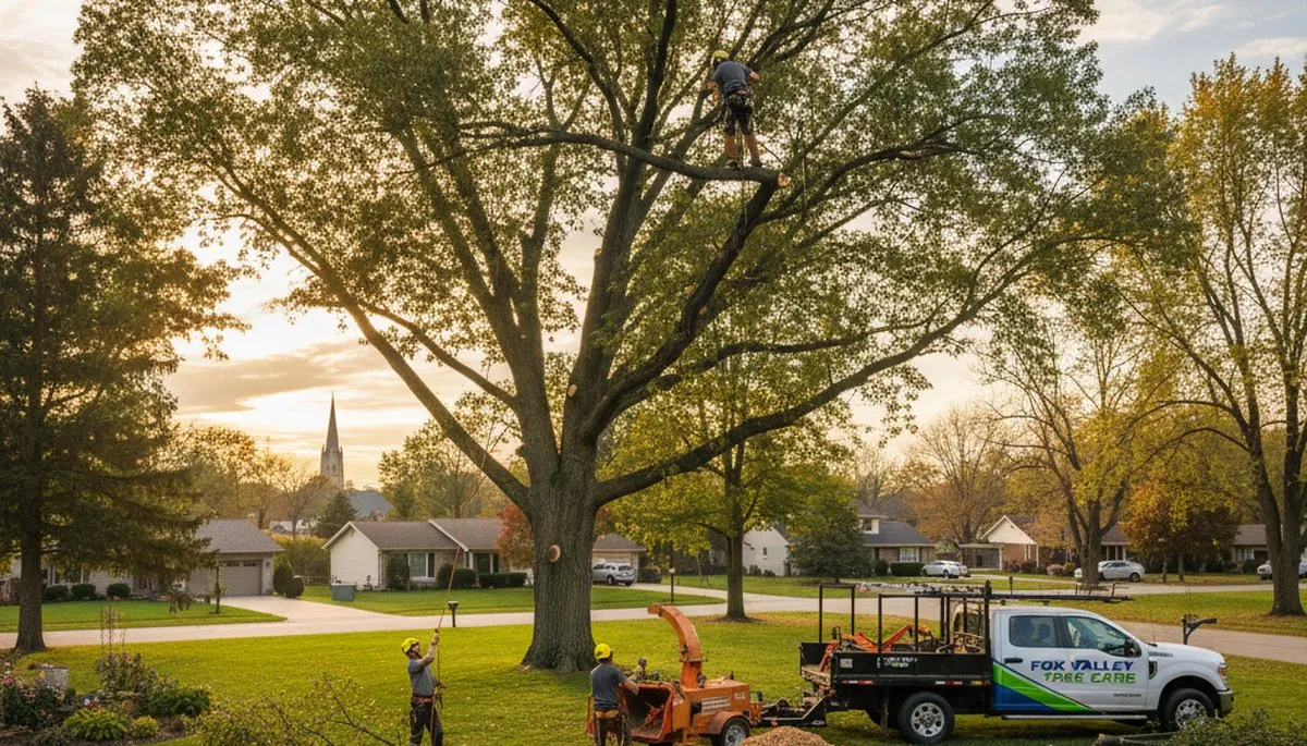 Professional tree removal service in Aurora IL by certified arborists