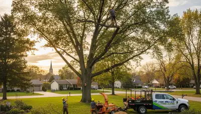 Professional tree removal service in Aurora IL by certified arborists
