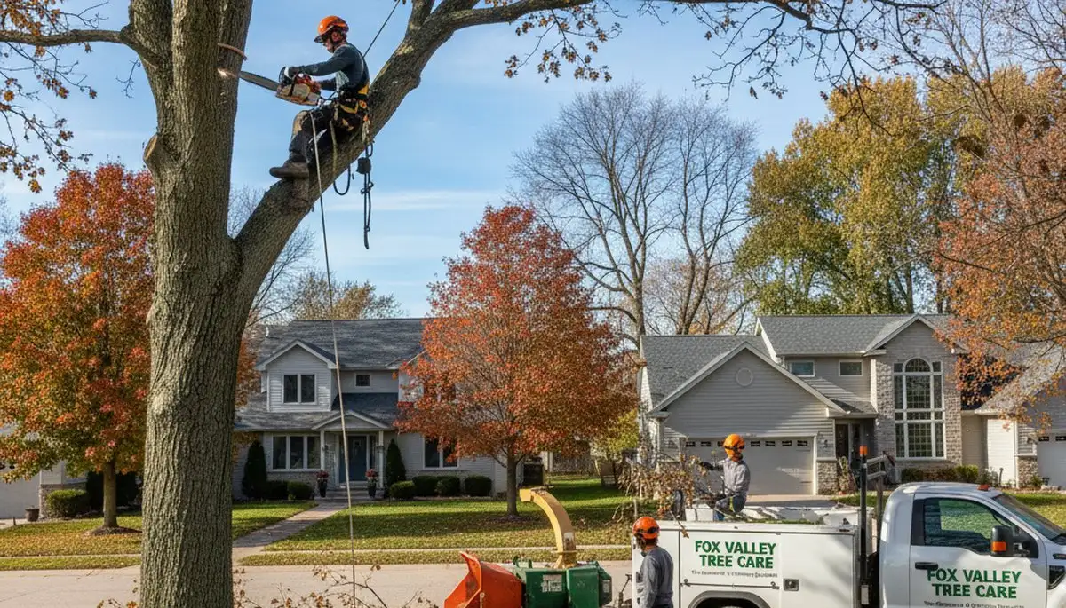 Professional tree removal service in Aurora IL by expert arborists at Tree Services Aurora