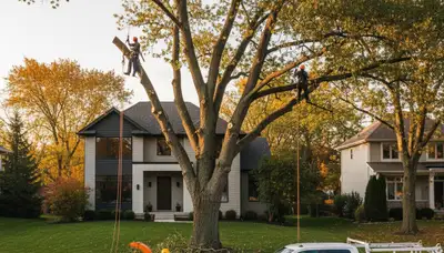 Professional tree removal service in Aurora, IL by certified arborists