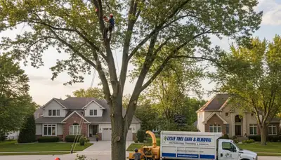 Professional tree removal service in Aurora, IL by certified local arborists