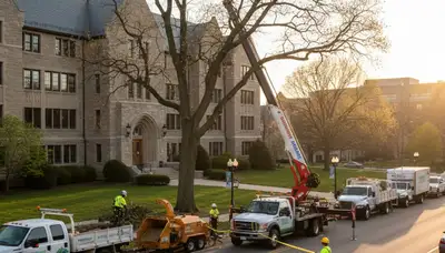 Professional tree removal service in Aurora, IL by certified local arborists