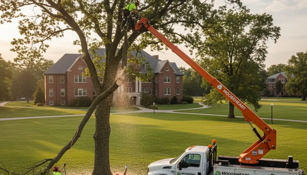 Professional tree removal service in Aurora, IL by certified arborists