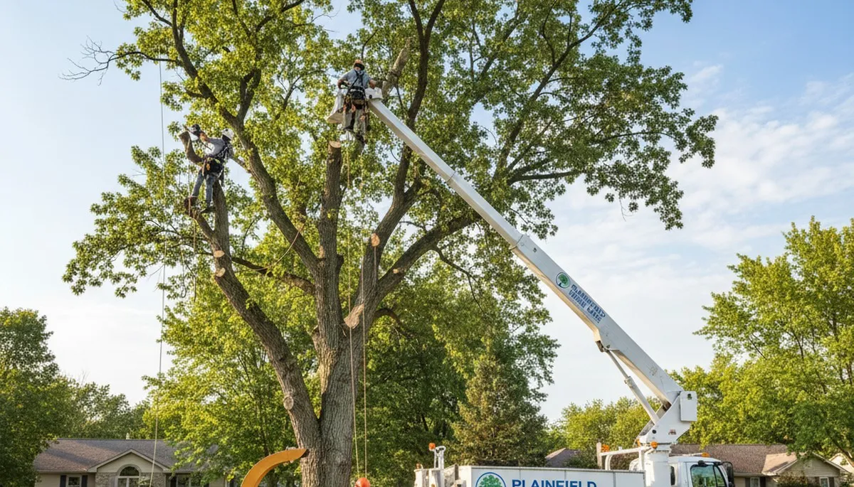 Professional tree removal service in Aurora IL by certified arborists