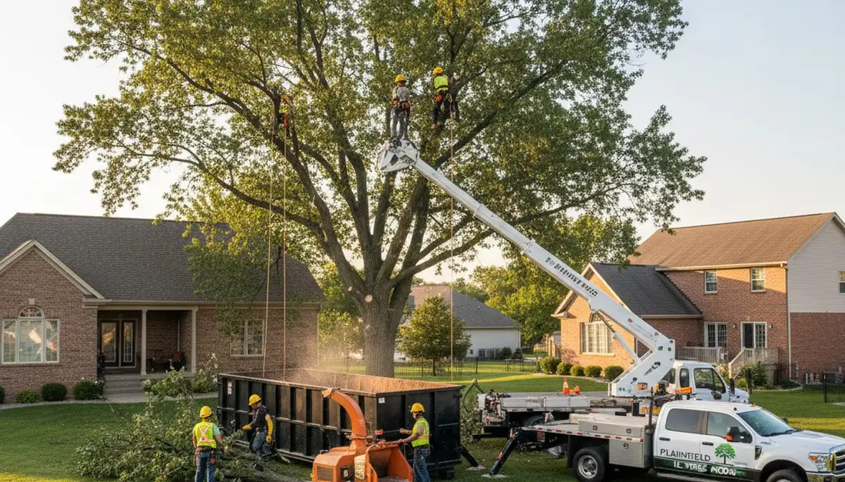 Professional tree removal service in Aurora IL by certified arborists