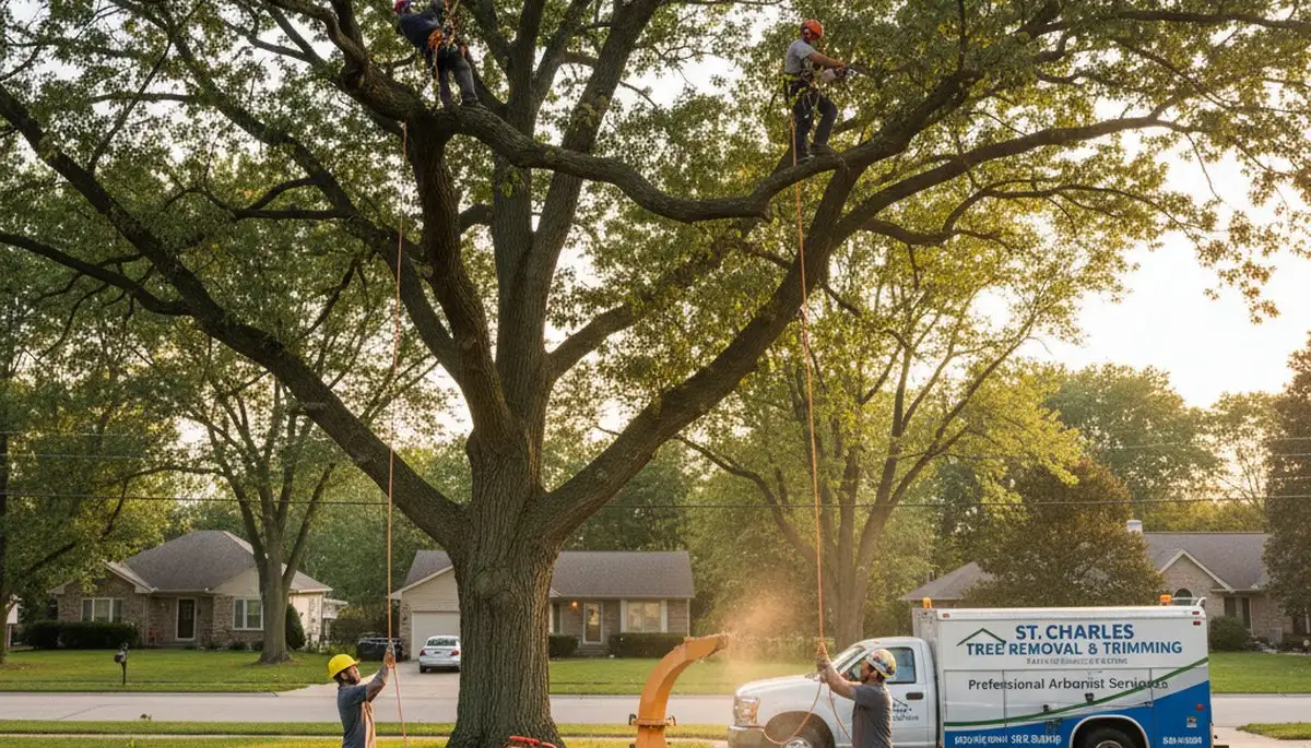 Professional tree removal service in Aurora IL by certified arborists