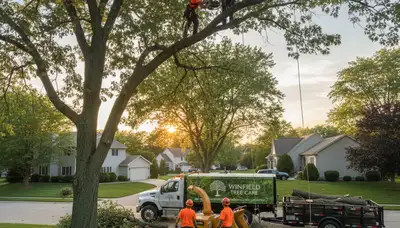 Professional tree removal service in Aurora IL by certified arborists