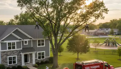 Professional tree removal service in Aurora IL by certified arborists